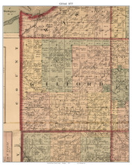 Gilford, Michigan 1875 Old Town Map Custom Print - Tuscola Co