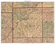 Indianfields, Michigan 1875 Old Town Map Custom Print - Tuscola Co