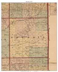 Novesta, Michigan 1875 Old Town Map Custom Print - Tuscola Co