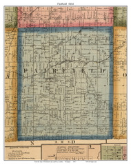 Fairfield, Michigan 1864 Old Town Map Custom Print - Lenawee Co
