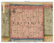 Franklin, Michigan 1864 Old Town Map Custom Print - Lenawee Co