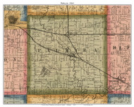 Palmyra, Michigan 1864 Old Town Map Custom Print - Lenawee Co