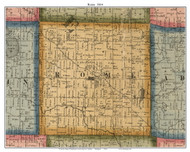 Rome, Michigan 1864 Old Town Map Custom Print - Lenawee Co