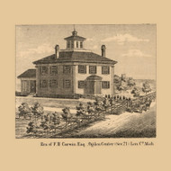 FH Corwin Esq., Ogden, Michigan 1864 Old Town Map Custom Print - Lenawee Co