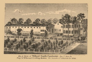 W Smith Residence, Cambridge, Michigan 1864 Old Town Map Custom Print - Lenawee Co