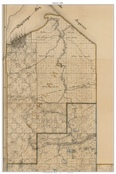 Ashland, Wisconsin 1898 Old Town Map Custom Print - Ashland Co