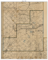 Morse, Wisconsin 1898 Old Town Map Custom Print - Ashland Co