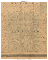 Greenfield, Wisconsin 1874 Old Town Map Custom Print - La Crosse Co