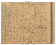 Washington, Wisconsin 1874 Old Town Map Custom Print - La Crosse Co