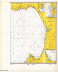 Monterey Bay 1967 - Old Map Nautical Chart PC Harbors 5403 - California