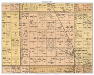 Blanchard, North Dakota 1900 Old Town Map Custom Print - Traill Co