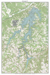 Belews Lake 1971 - Custom USGS Old Topo Map - North Carolina