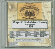 Map of the County of Berkshire,  Massachusetts, 1858, CDROM Old Map