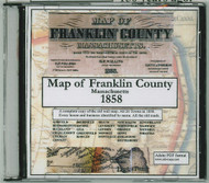 Map of Franklin County, Massachusetts, 1858, CDROM Old Map