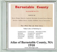 Atlas of Barnstable County, Massachusetts, 1910, CDROM Old Map