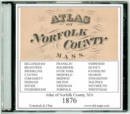 Beers Atlas of Norfolk County, Massachusetts, 1875, CDROM Old Map