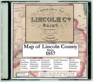 Map of Lincoln County, Maine, 1857, CDROM Old Map