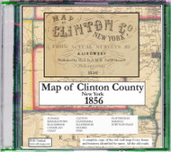Map of Clinton County, New York, 1856, CDROM Old Map