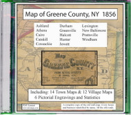 Map of Greene County, New York, 1856, CDROM Old Map
