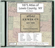 Atlas of Lewis Co, New York, 1875, CDROM Old Map