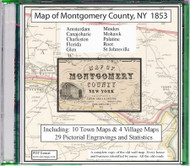 Map of Montgomery County, New York, 1853, CDROM Old Map