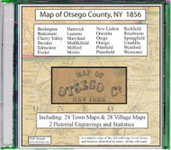 Map of Otsego County, New York, 1856, CDROM Old Map