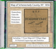 Map of Schenectady County, New York, 1856, CDROM Old Map