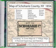 Map of Schoharie County, New York, 1856, CDROM Old Map