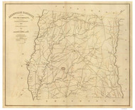 Abbeville District, 1825 South Carolina - Old Map Reprint - Mills Atlas RSY