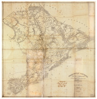 Charleston District, 1825 South Carolina - Old Map Reprint - Mills Atlas LC