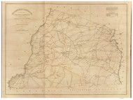 Edgefield District, 1825 South Carolina - Old Map Reprint - Mills Atlas RSY