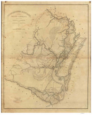 Georgetown District, 1825 South Carolina - Old Map Reprint - Mills Atlas RSY
