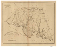 Marlborough District, 1825 South Carolina - Old Map Reprint - Mills Atlas RSY