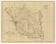Richland District, 1825 South Carolina - Old Map Reprint - Mills Atlas RSY