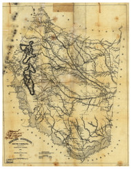 Sumter District, 1825 South Carolina - Old Map Reprint - Mills Atlas LC