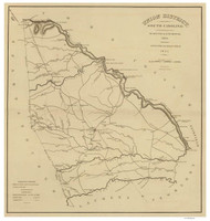 Union District, 1825 South Carolina - Old Map Reprint - Mills Atlas RSY