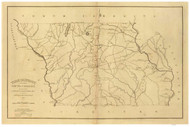 York District, 1825 South Carolina - Old Map Reprint - Mills Atlas RSY
