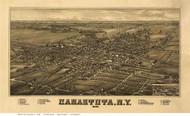 Canastota, New York 1885 Bird's Eye View - Old Map Reprint