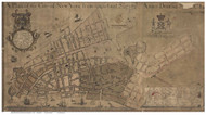New York City 1755 - Maerschalck - Manhattan - Old Map Reprint