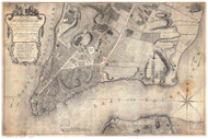 New York City 1767 - Ratzen - Manhattan - Old Map Reprint