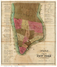 New York City 1831 - Mahon - Manhattan - Old Map Reprint