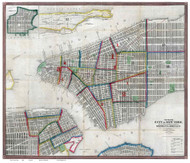 New York City 1849 - Manhattan - Old Map Reprint