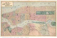New York City 1872 - Manhattan - Old Map Reprint