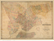 Brooklyn, NY 1849 - Colton - Old Map Reprint