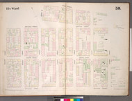 New York City, NY Fire Insurance 1853 Sheet 39 V4 - Old Map Reprint - New York