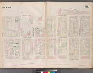 New York City, NY Fire Insurance 1853 Sheet 41 V4 - Old Map Reprint - New York
