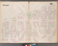 New York City, NY Fire Insurance 1853 Sheet 49 V4 - Old Map Reprint - New York