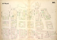 New York City, NY Fire Insurance 1854 Sheet 60 V5 - Old Map Reprint - New York