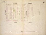 New York City, NY Fire Insurance 1854 Sheet 81 V6 - Old Map Reprint - New York