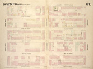 New York City, NY Fire Insurance 1854 Sheet 87 V7 - Old Map Reprint - New York
